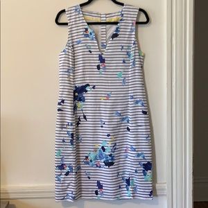 Stripped and floral structured dress